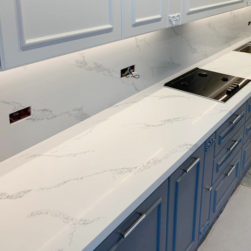 قم بتخصيص Samsung Colors Bathroom Acrylic Solid Surface Gray Granite Sheet 